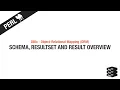 Object-Relational Mapping Schema ResultSet and Result Overview Perl DBIx Tutorial
