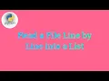 Python Program for Read a File Line by Line into a List