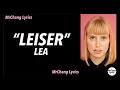 LEA - Leiser (LYRICS/English Translations)