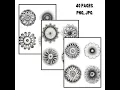 Zentangle Pattern Worksheets - Creative Printable Art for Mindful Drawing Relaxation