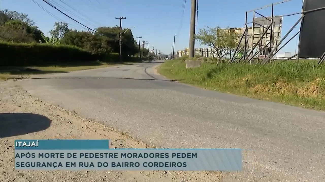 Após morte de pedestre, moradores pedem mais segurança em rua de Itajaí