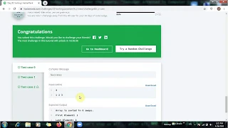 Day 20 - Sorting Bubble sort 30 Days of Code Python 3 HackerRank