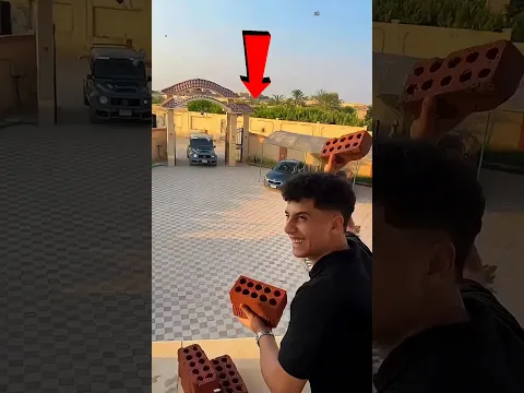 Este niño asustó a su papá con un ladrillo… y su reacción fue inesperada 😱
