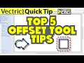 TOP 5 Offset Tool Tips - Vectric VCarve Aspire Cut2D Quick Tip
