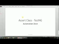 Assert Method - TestNG Tutorial 6
