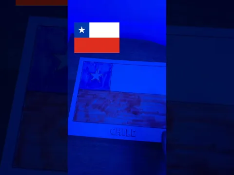 COLOREANDO LA BANDERA DE CHILE CON LUCES LED AZUL 💙🇨🇱🌶️💡 | PARTE 3 🔥 #shortsvideo #chile
