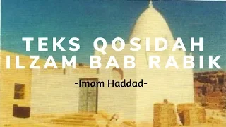 Download TEKS QOSIDAH ILZAAM BAB RABBIK | IMAM HADDAD MP3