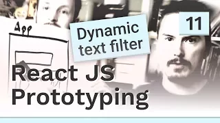 Dynamic text filtering on the client - React JS prototyping