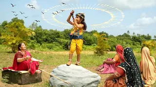 कान्हा ने जब मुँह खोल कर दिखाया सबका दिल दहल गया | Shree Krishan Leela