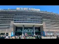 Walking MetLife Stadium in East Rutherford New Jersey