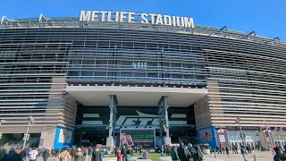 Walking MetLife Stadium in East Rutherford New Jersey