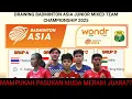 Hasil drawing badminton Asia junior mixed tim Championship 2025