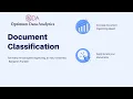 Document Classification Optimum Data Analytics