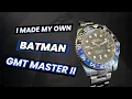 I Built a Batman GMT Master II with the NH34 Full Watch Build
