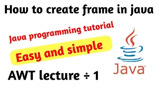 How to make frame in java by awt in hindi Making frame in java program by awt Kuldeep solanki