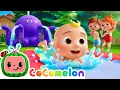 Download Lagu High Five Song! JJ's Summer Waterpark Splash! 🌊 | CoComelon Nursery Rhymes \u0026 Kids Songs