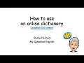 HOW TO - Longman Dictionary online
