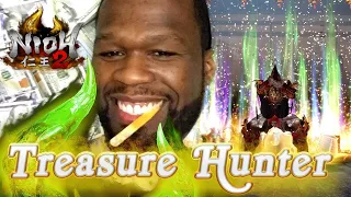 Nioh 2 Treasure Hunter AMAZING Luck Build Farm TONS of Divines 2 Build Guide