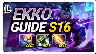 How I Play Ekko With 4 5 Million Points - Ekko mid guide s16