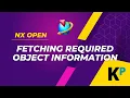 Fetching required object information NXOpen Customization and Programming Parametric Krish