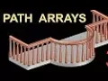 How to create irregular patterns path arrays by Autocad 2D 3D Full