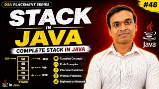 Stack Data Structure in Java Implementation Introduction DSA in Java Full Course