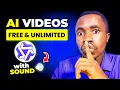STOP Paying! Best FREE \u0026 UNLIMITED AI Video Generators (With SOUND)