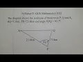 2023 GCE Trigonometry - Cosine rule
