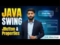 Java Swing Tutorial Create JButton How To Set Properties Of Swing Components In Hindi