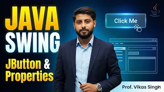 Java Swing Tutorial Create JButton How To Set Properties Of Swing Components In Hindi