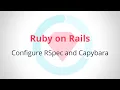 Configure RSpec and Capybara with Ruby on Rails