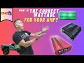 HOW TO DETERMINE CORRECT AMPLIFIER WATTAGE FOR YOUR SUBWOOFER
