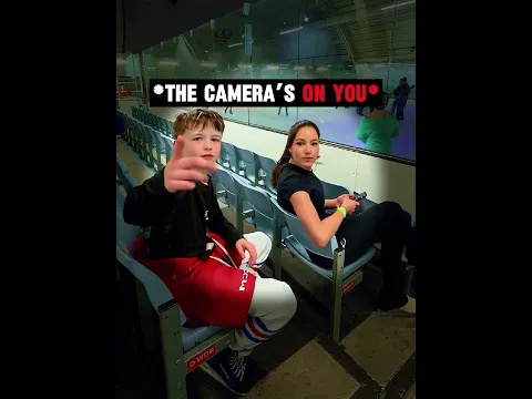 She Saw the Camera and Took Over ⛸️🤯