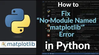 Fix No Module Named matplotlib in Python Install matplotlib with pip Windows Mac Linux