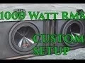 Alpine 1000 Watt RMS Install Progress