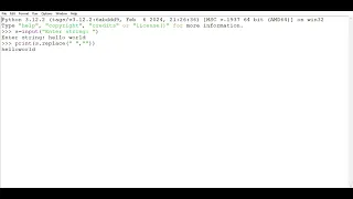Python program WAP in string to remove spaces