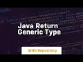 java return generic type