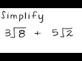 Radicals Simplify 3 8 5 2