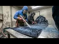 A Korean Factory Damaging New Jeans to Make Them More Expensive