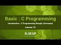 Basic C Programming Tutorials Introduction C Programming Bangla Concepts Tutorial 1