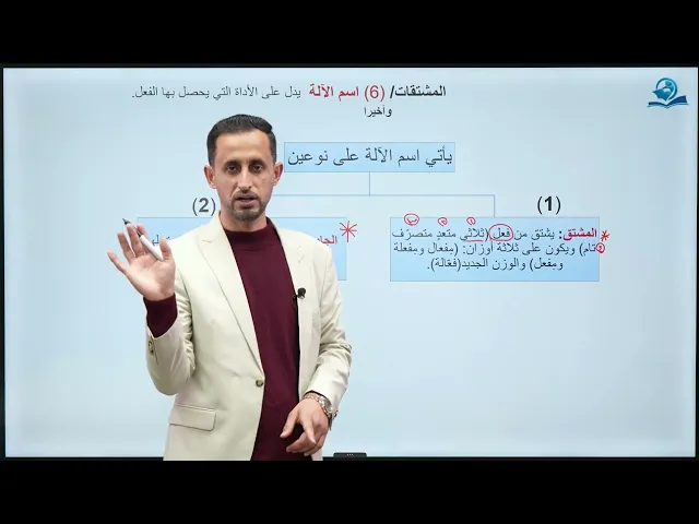 ⁣الدرس (10) اسم الآلة - اللغة العربية للصف الثالث المتوسط 2026