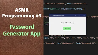 ASMR Programming - Password Generator App TheCodeSpectrum