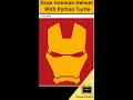 Draw Iron Man with Python Turtle Python Turtle
