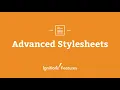Ignition Features Advanced Stylesheets