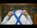 How to tie a tie EASY (Windsor knot)