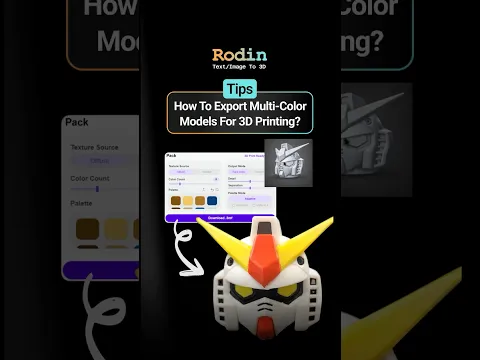 One photo, one AI model, one click to print. Rodin Gen 2.5 makes 3D modeling effortless