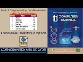 Comparison Operators in Python