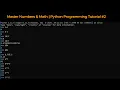 Python Programming Tutorial Mastering Numbers and Math Operations