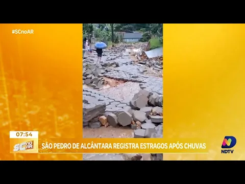 Chuvas causam estragos em São Pedro de Alcântara; prefeito relata situação do município