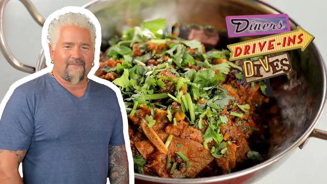 Guy Fieri Eats Pakistani Goat Karahi in Idaho   Diners, Drive-Ins and Dives   Food Network